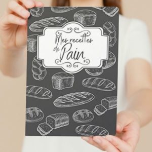CARNET DE NOTES RECETTES PAIN: Cahier de recettes spécial pain