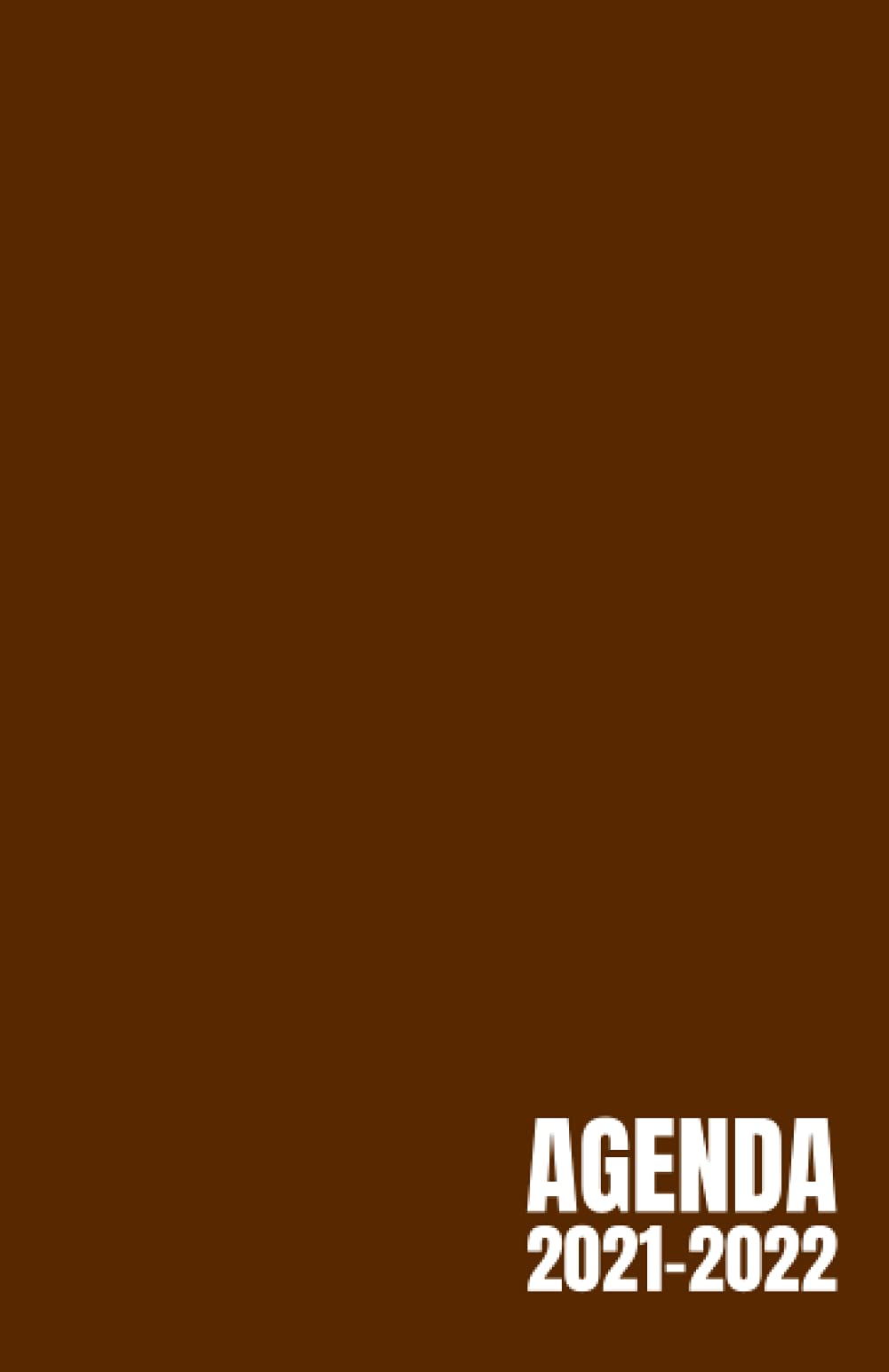 Agenda 2021-2022 couleur marron