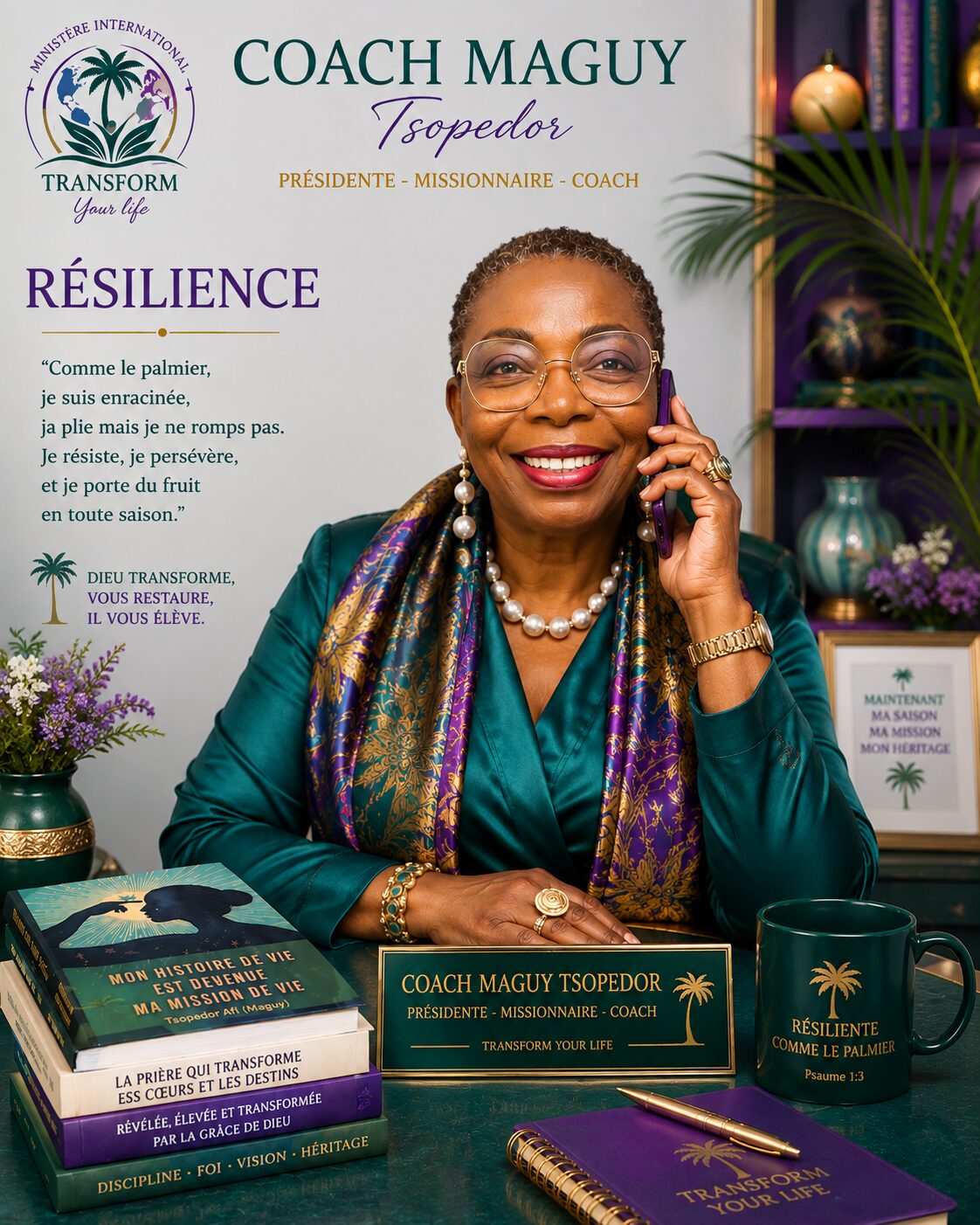 Coach Maguy Tsopedor — Résilience, présidente et fondatrice de Transform Your Life