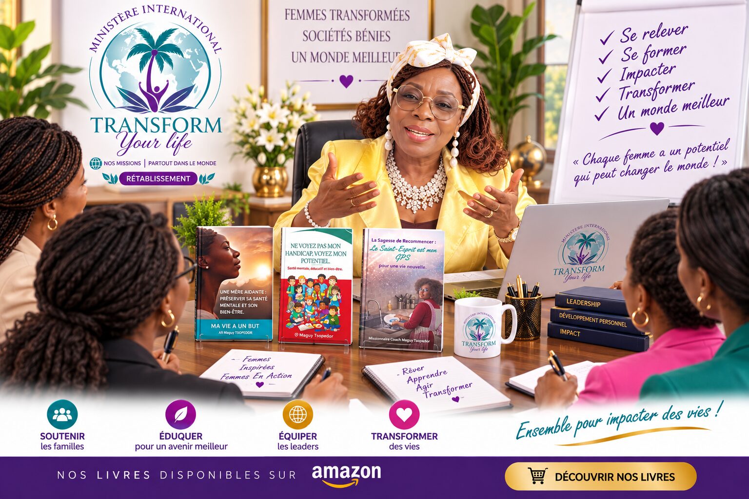 Transform Your Life — Femmes transformées, sociétés bénies, un monde meilleur